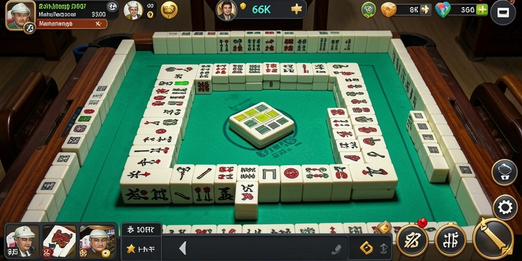 Tampilan gameplay Mahjong yang menarik di 66K.