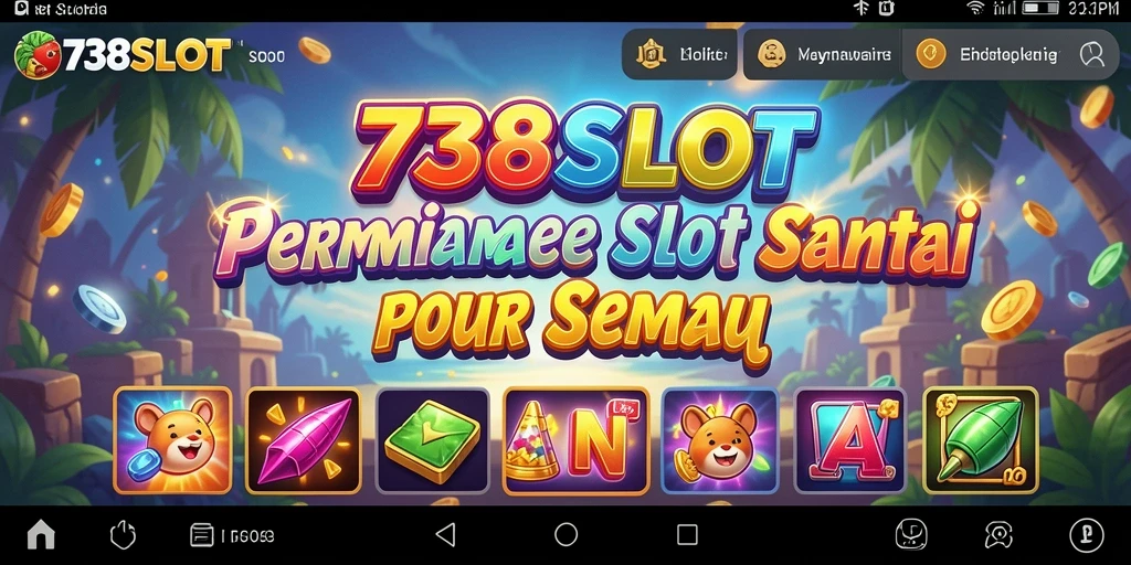 Tampilan gameplay 738SLOT yang menghibur dan menarik.