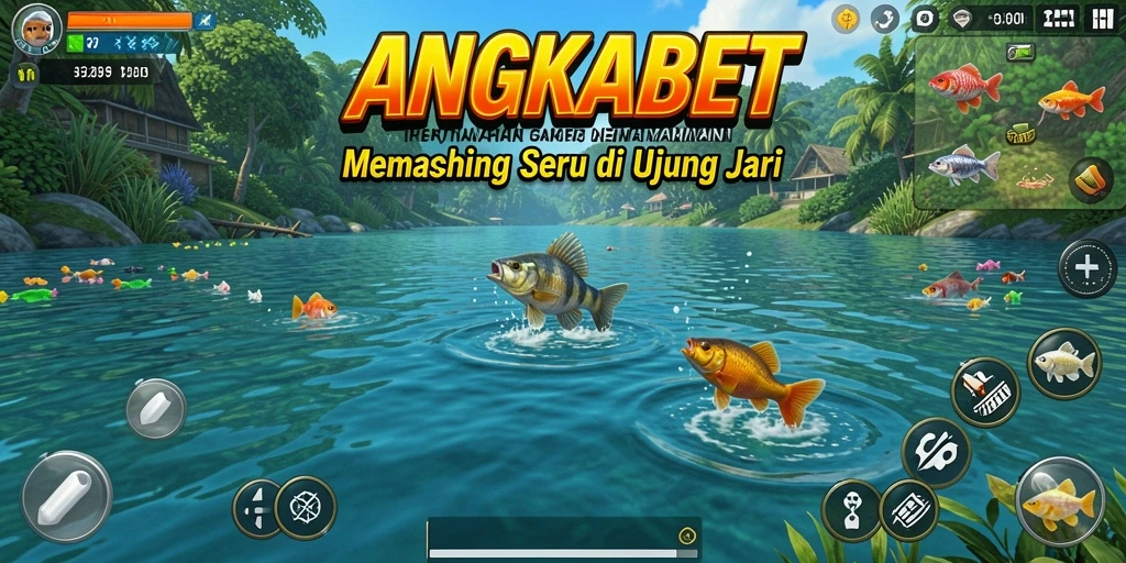 Tampilan gameplay menarik dari game memancing ANGKABET.