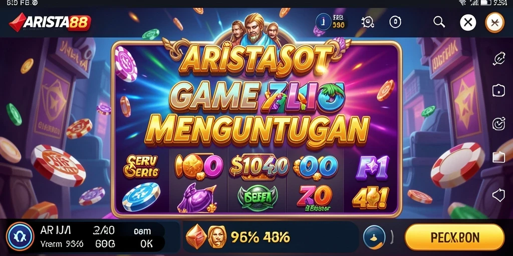 Tampilan gameplay ARISTA88 yang menampilkan serunya permainan Slot.