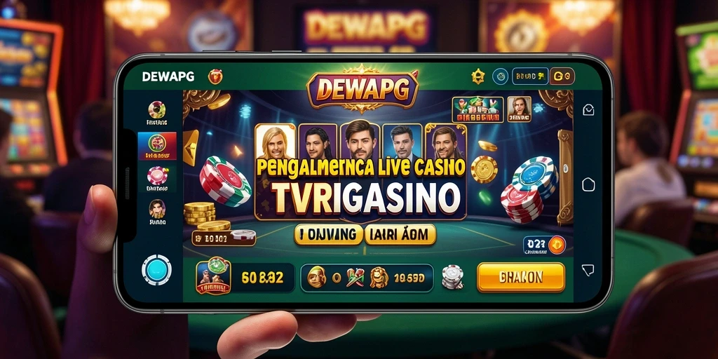 Tampilan gameplay Live Casino yang mendebarkan di DEWAPG.
