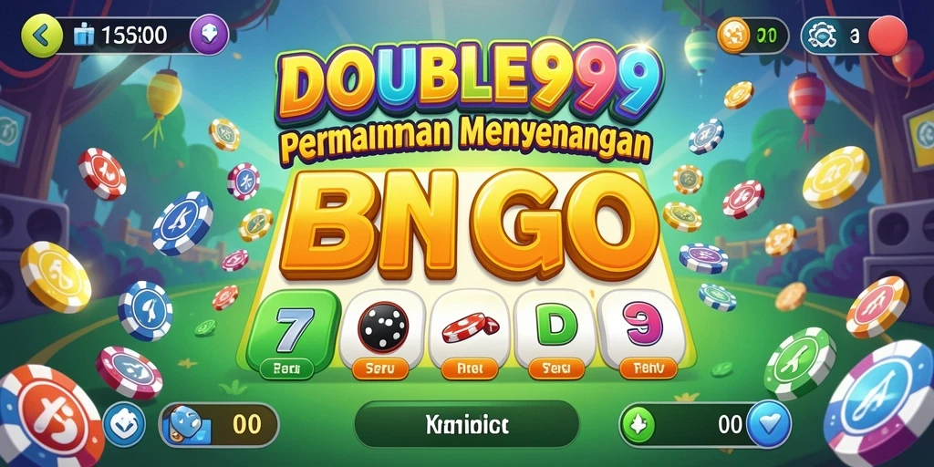 Screenshot gameplay DOUBLE999 menampilkan suasana seru saat bermain Bingo.