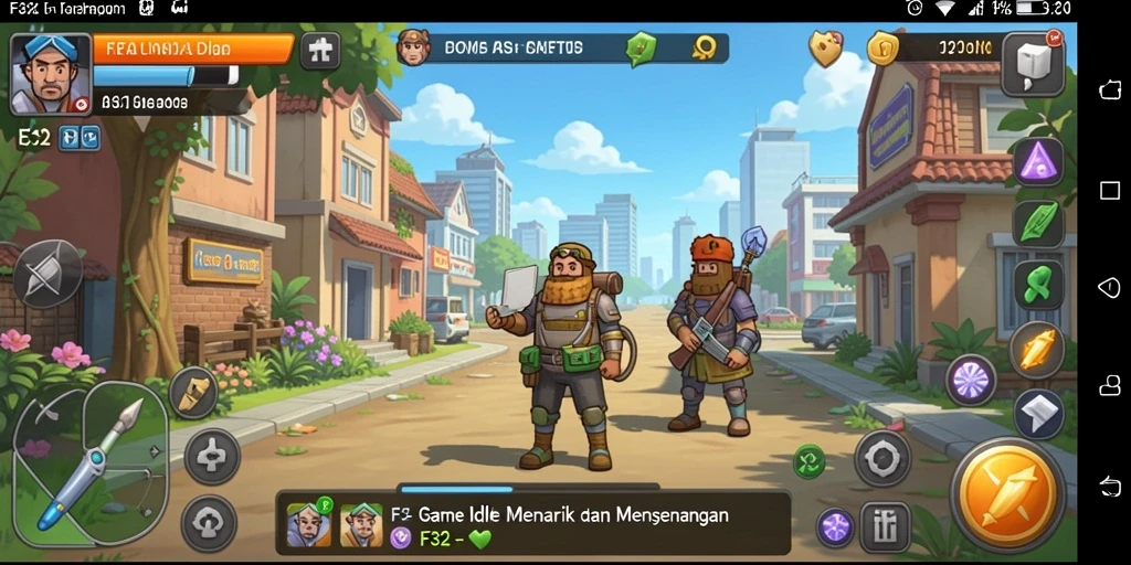 Screenshot game F32 menunjukkan pengalaman gameplay Idle yang mengasyikkan.