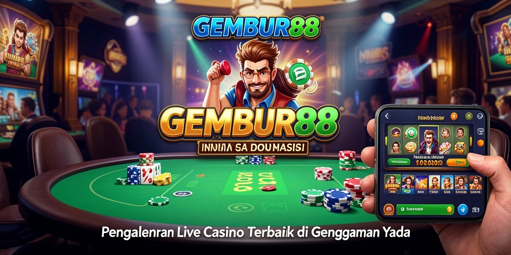 Gameplay mendebarkan di Live Casino GEMBUR88 dengan dealer profesional.