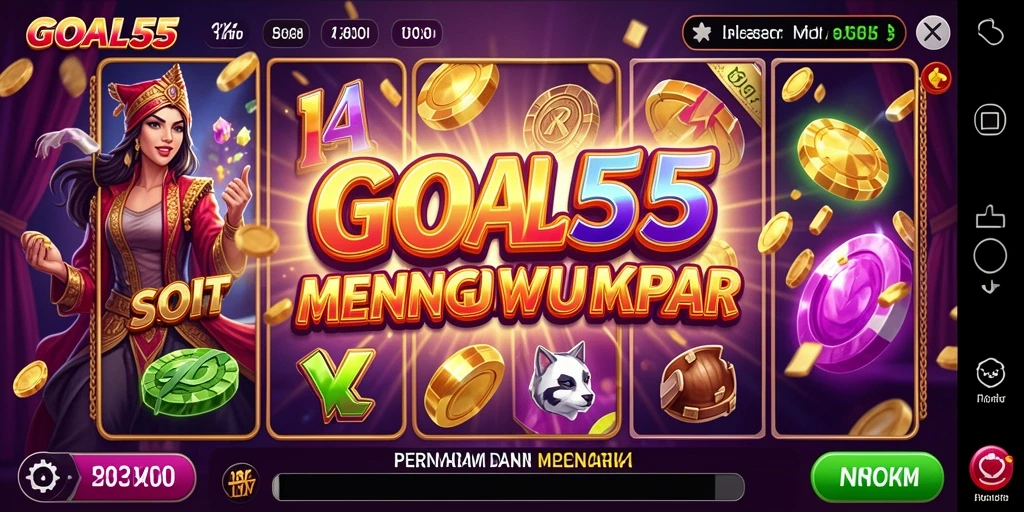Tampilan gameplay menarik dari GOAL55 Slot yang menghibur.