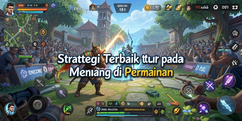 Tampilan gameplay menegangkan dalam IDNSCORE dengan berbagai strategi yang menarik.