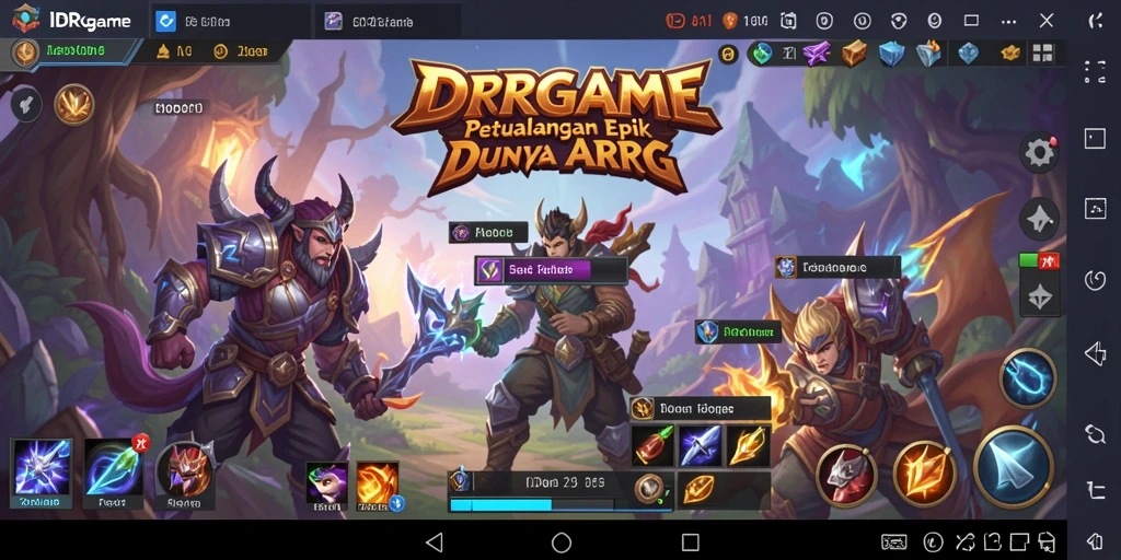 Tampilan gameplay ARPG yang mendebarkan dan penuh aksi.