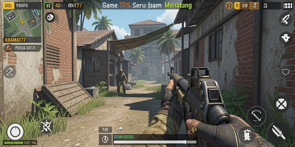 Tangkapan layar dari gameplay KRAMAT77 yang intens.