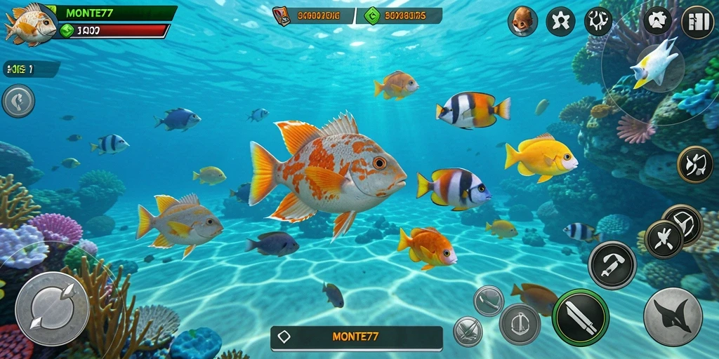 Tampilan gameplay MONTE77 yang seru dan menarik.