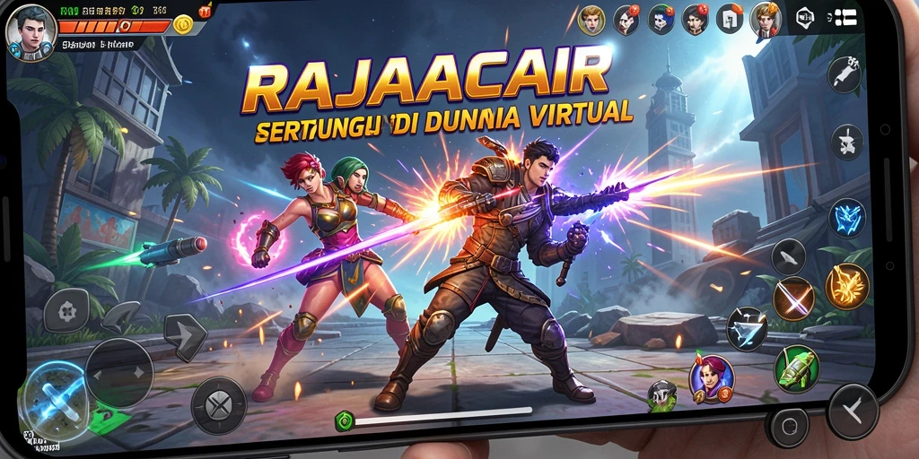Gameplay RAJACAIR yang penuh aksi dan keseruan bertarung.