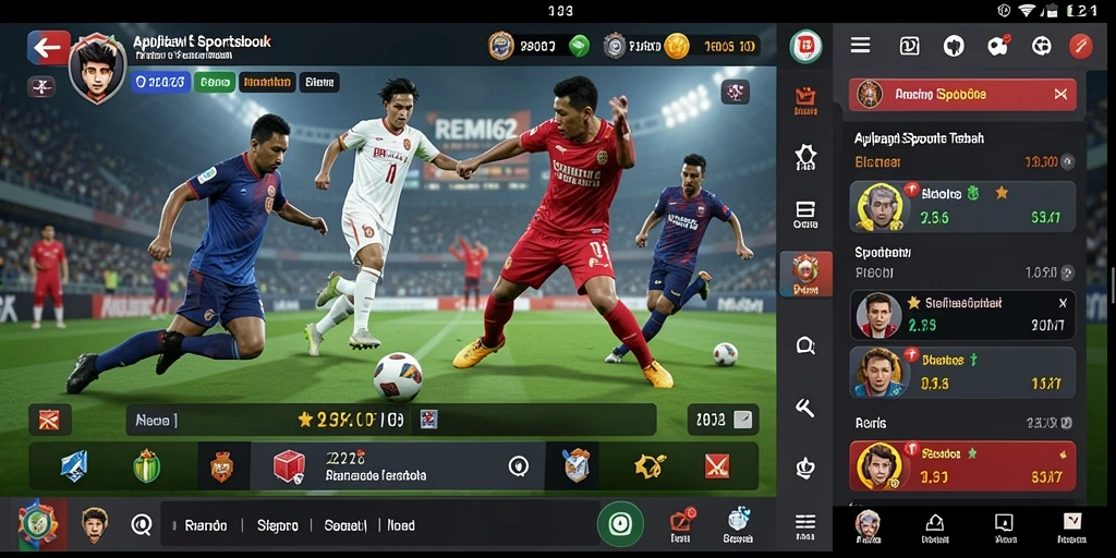 Tampilan menarik dari gameplay Sportsbook REMI62.