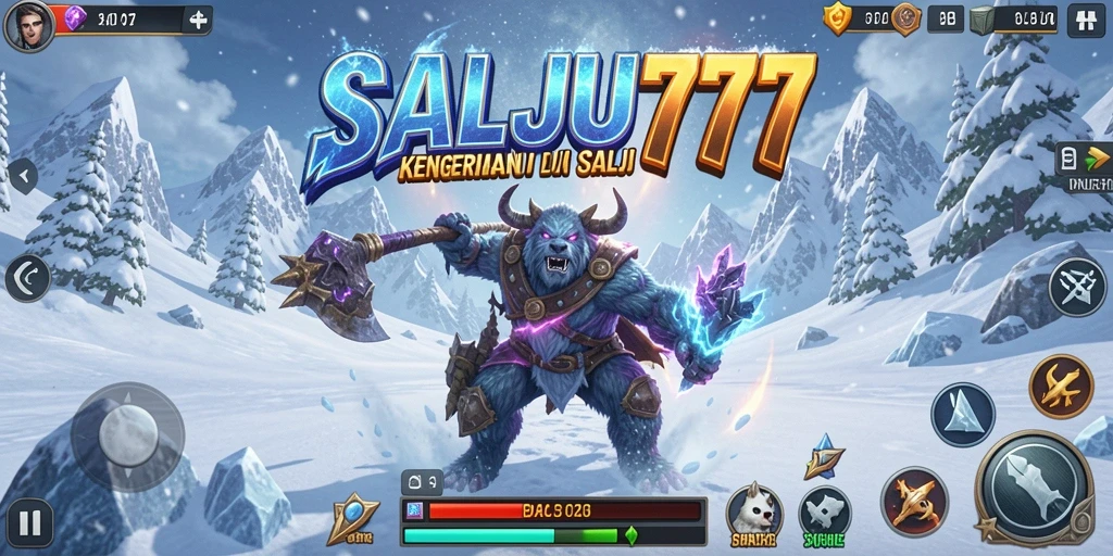Screenshot gameplay SALJU777 yang menampilkan suasana Horror mencekam.