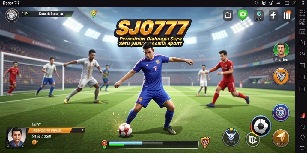 Tampilan gameplay SJO777 yang menampilkan aksi olahraga seru.
