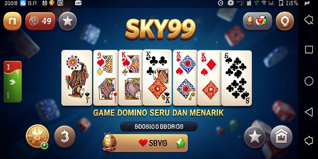 Gameplay Domino yang menegangkan dan seru.