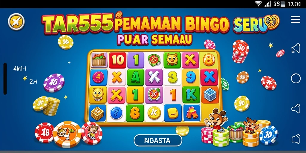 Screenshot gameplay TAR555 menunjukkan keseruan bermain Bingo yang nyata.
