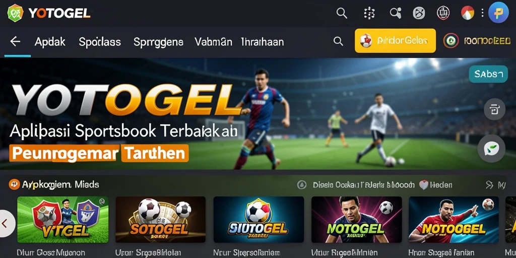 Tampilan menarik dari gameplay taruhan olahraga YOTOGEL.